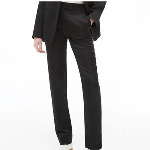 Helmut Lang Straight Leg Satin Pants Black